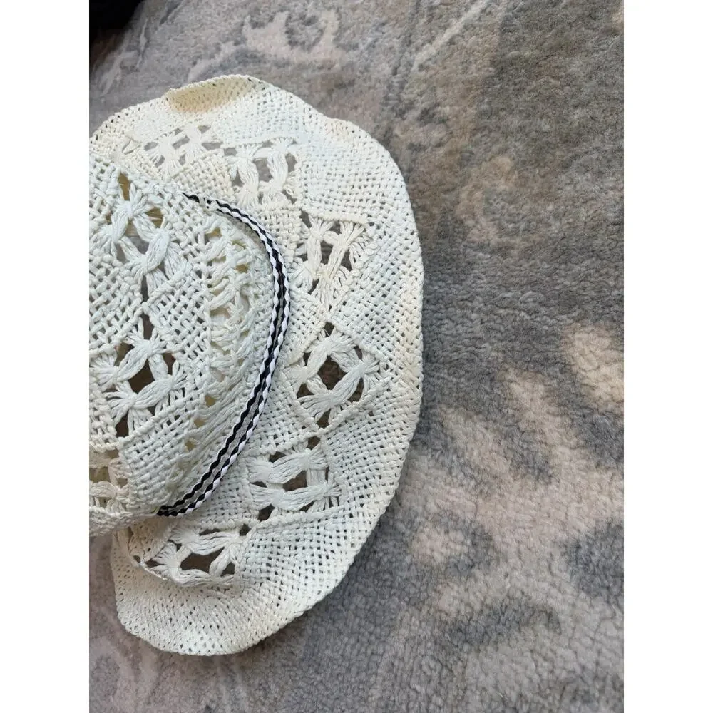 Melrose & Market Straw Hat Natural One Size NWT